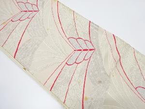 アンティーク　蝶模様織り出し袋帯（材料）